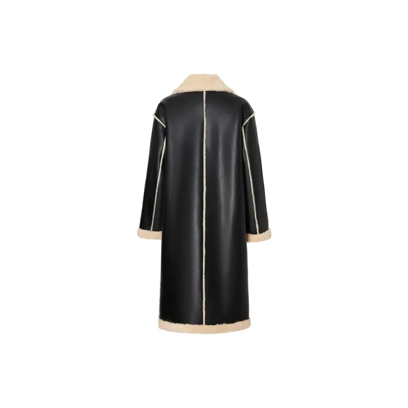 MO&CO Coats Women's Black-1