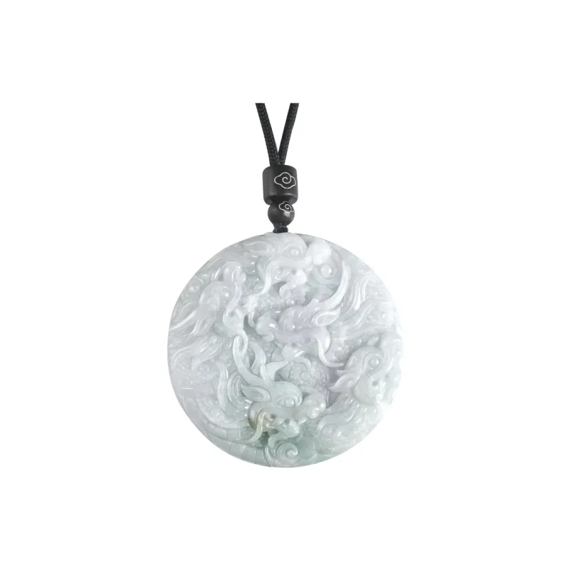 Seven Little Craftsmen Bean Type Jadeite Pendants Unisex-3