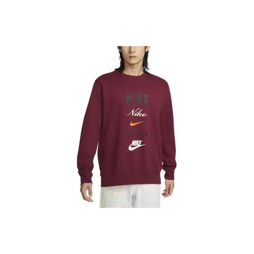 Nike Sweatshirts Men Queue Red