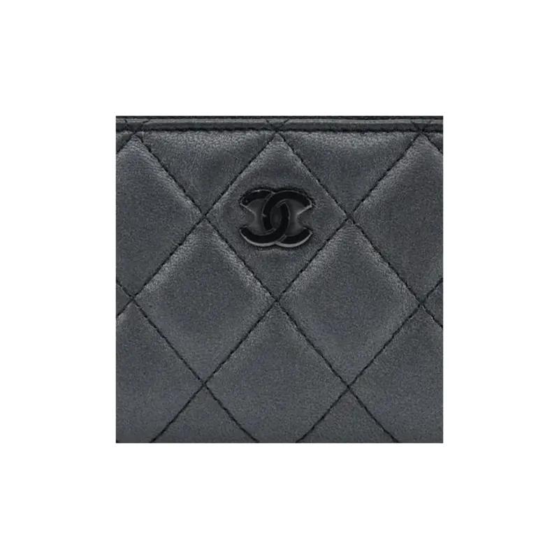 CHANEL Classic Zipped Coin Purse Black AP0216-2