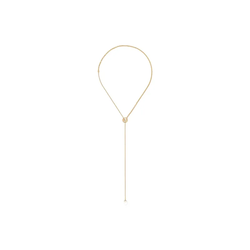 GUCCI Blondie Embellished Drop Necklace-1