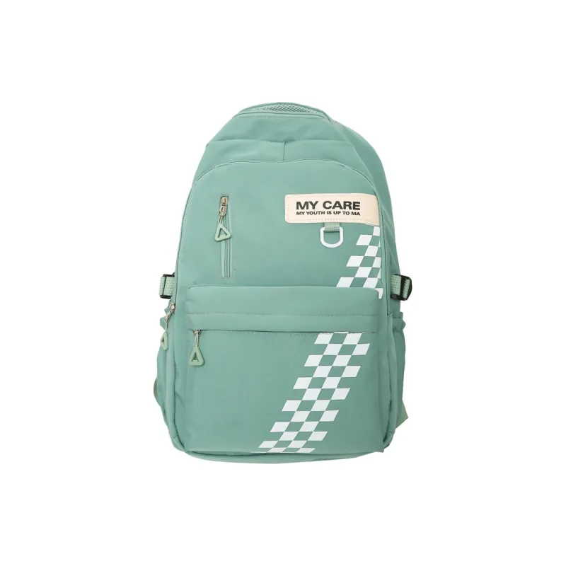 GEERDUN Nylon Laptop Backpack Unisex Black/Pink/White/Green-10