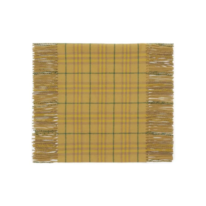 Burberry Knit Scarves Unisex Camel-1