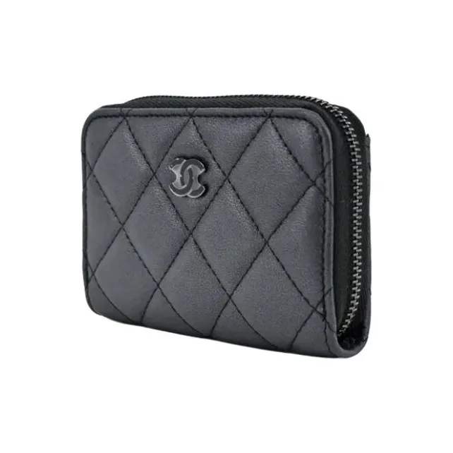 CHANEL Classic Zipped Coin Purse Black AP0216-1