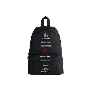 Balenciaga Explorer Recycled Nylon Backpack Men's Black