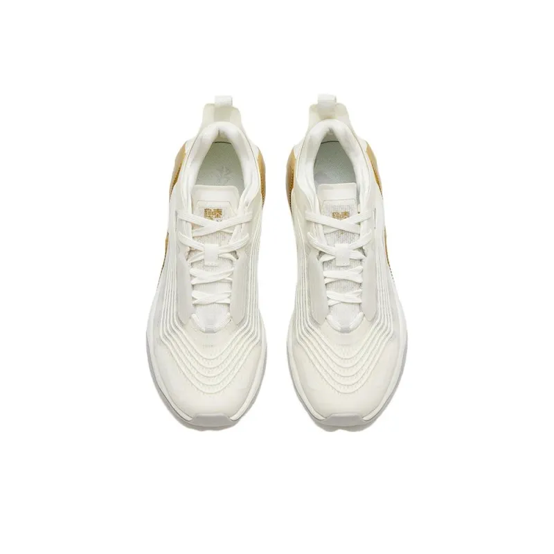 Anta Stable As A Mountain Pro Anti Slip Wear Resistant Low Top Training Shoes Men's White Brown-2