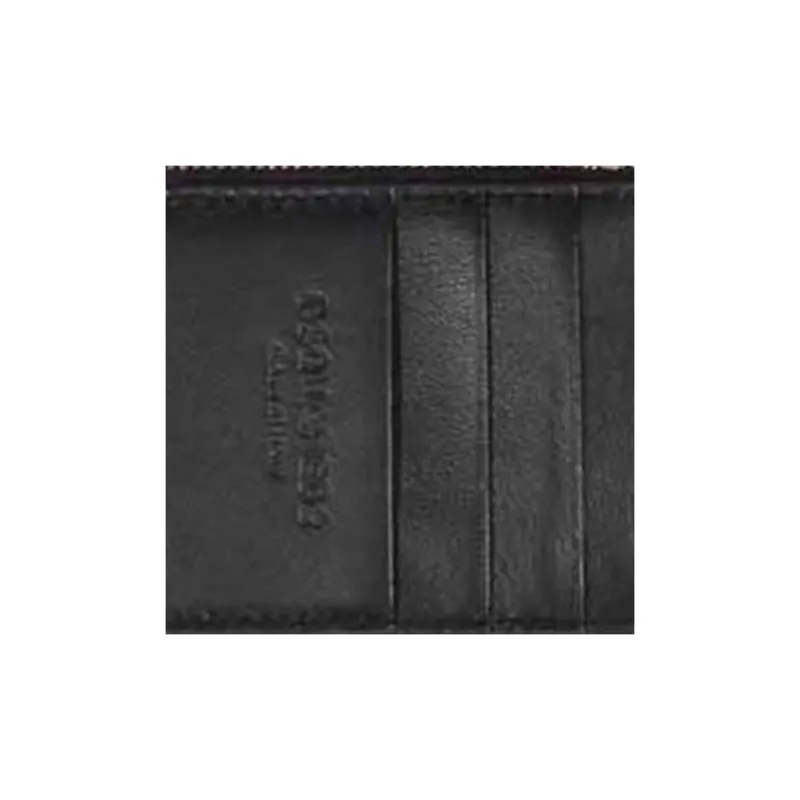 DSQUARED 2 Hammered Texture Cow Leather Wallet, Card Holder Women's Black-4