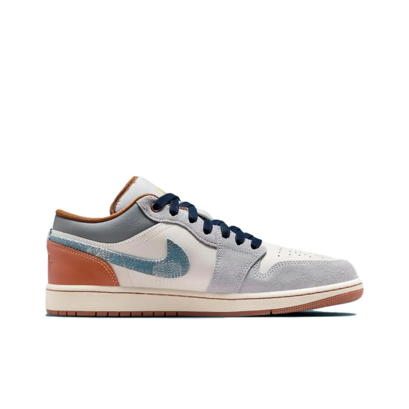 Air Jordan 1 Low SE "Repaired Denim Swoosh"-1