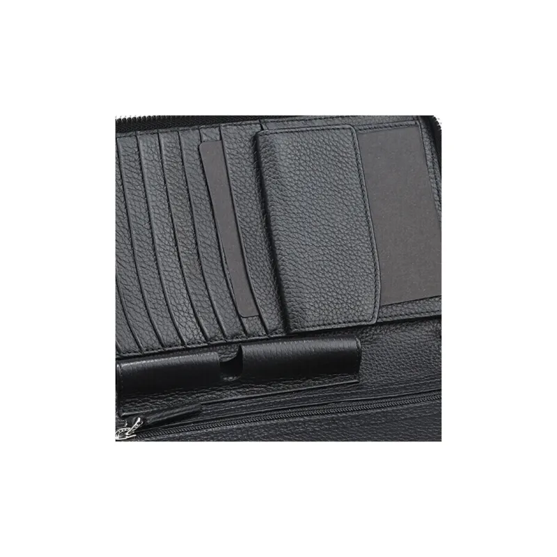 MONTBLANC Cow Leather Wallet Men's Black-6