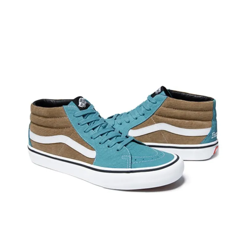Vans Supreme X Sk8 Mid Pro 'Corduroy Croc'-2