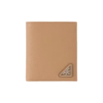 PRADA Saffiano Leather Wallet Men's Caramel