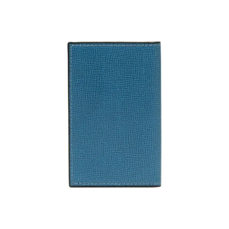 Valextra Calfskin Card Holder Women's Cobalt Blue-1