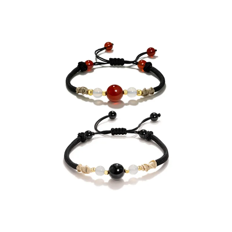 Far Mountain Joe Agate Jade Bracelets Unisex-4