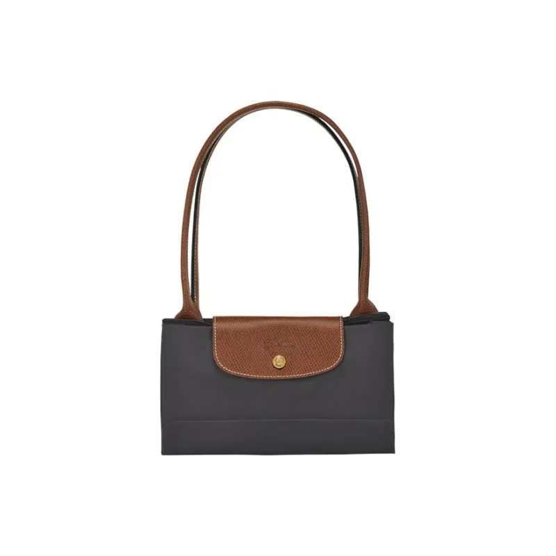 LONGCHAMP Le Pliage Canvas Dumpling Bag Shopping Bag Handbag Medium Size Women's Black-3