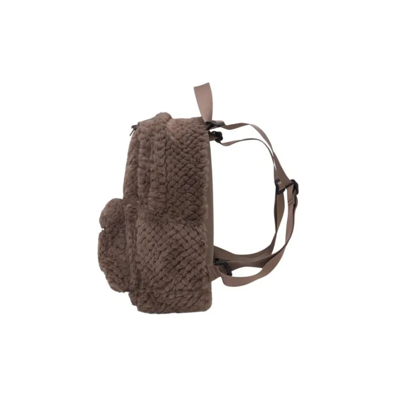 Converse Faux Fur Backpack Regular Unisex Tan-1