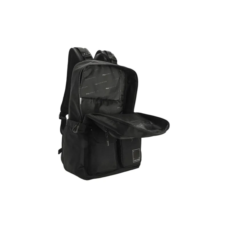FILA Fitness Series Textile Nylon Backpack Extra Small Men's Pitch Black-2