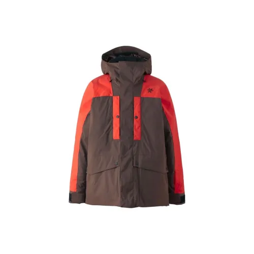 Goldwin Skiing Series Jackets Unisex Brown