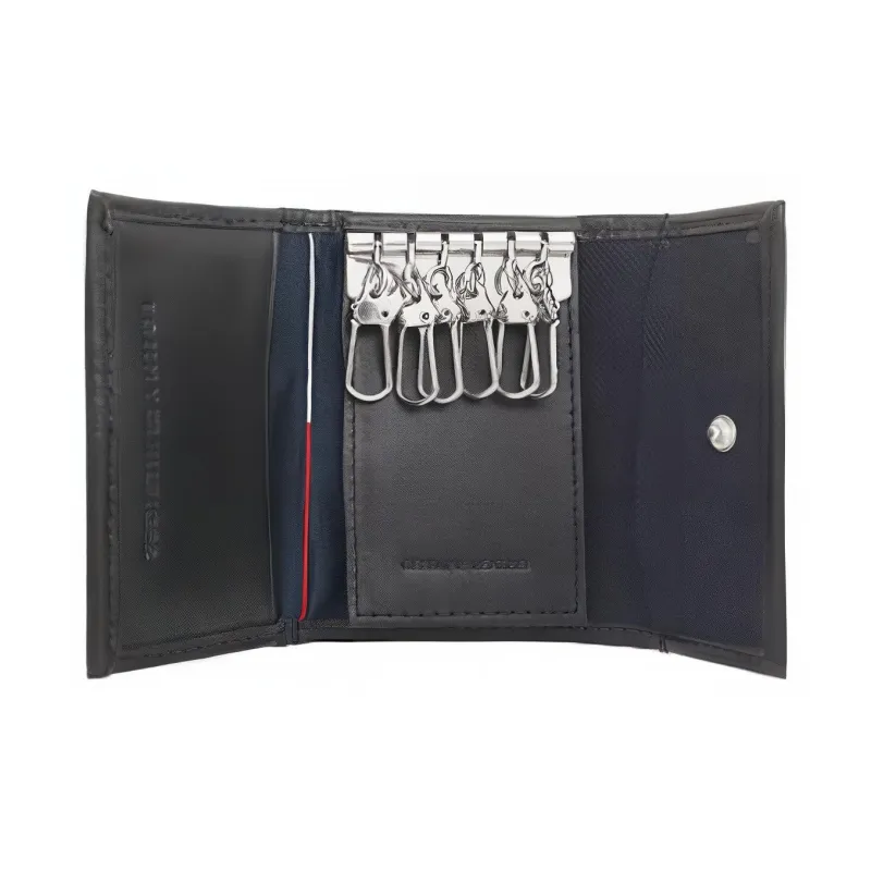 Tommy Hilfiger Leather Key Pouch Regular Men's Black-3