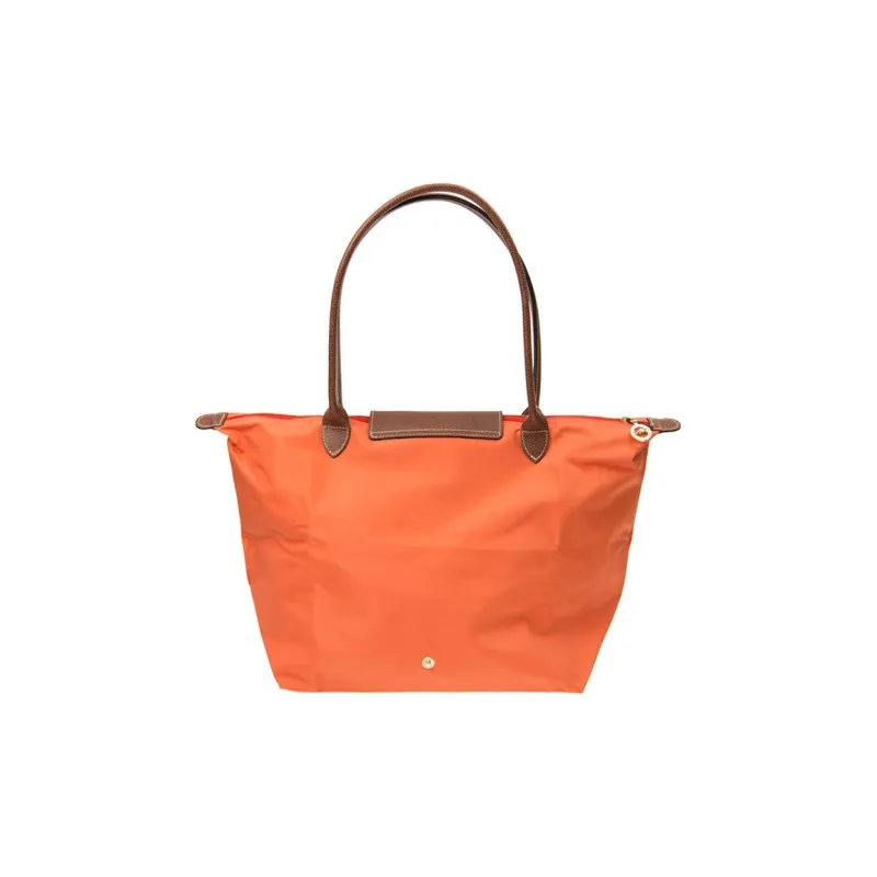 LONGCHAMP Le Pliage Canvas Dumpling Bag, Canvas Bag, Handbag, Shoulder Bag Tubas Women's Orange-3