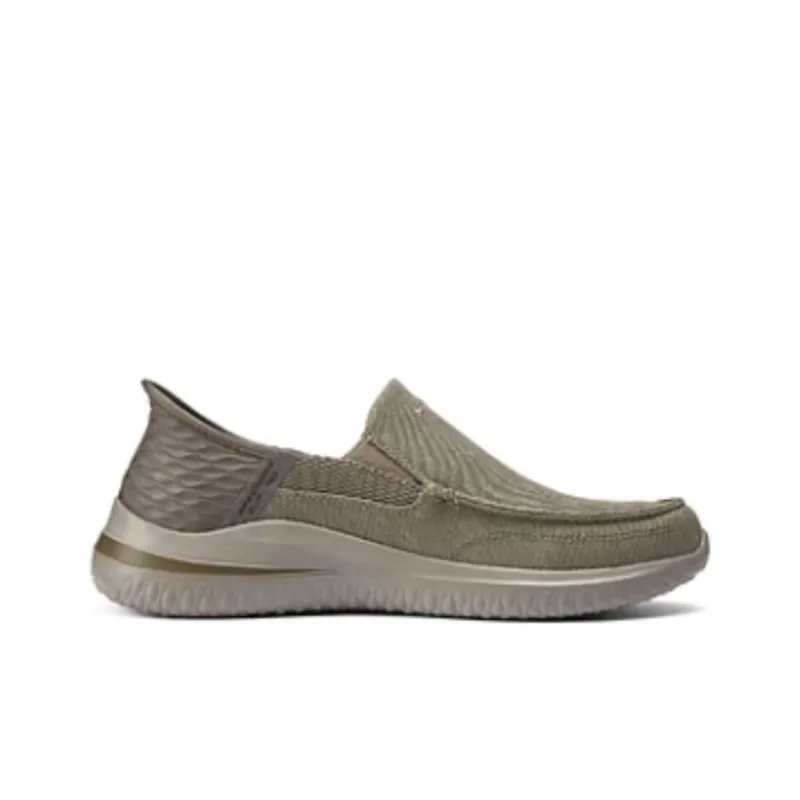 Skechers Slip Ins Slip Ins Technology Low Top Casual Shoes Men's Khaki-1