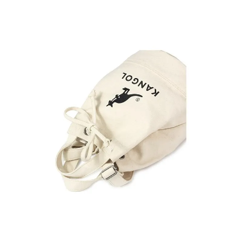 KANGOL Cotton Bucket Bag, Shoulder Bag, Crossbody Bag, Handbag Regular Unisex Ecru-4