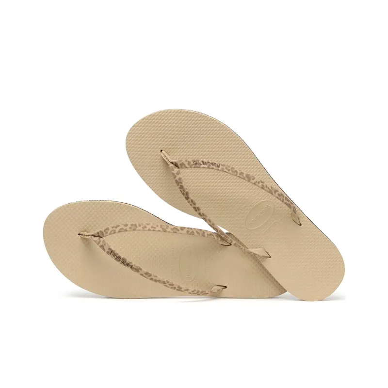 Havaianas YOU ANIMALS Flip Flops Women's Brown-3