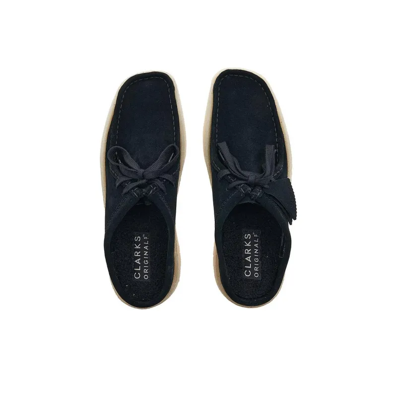 Clarks Originals Wallabee Cup Lo Black Warmlined Suede-3