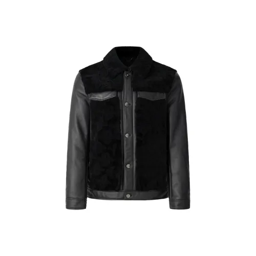 RARE Leather Jackets Men Black