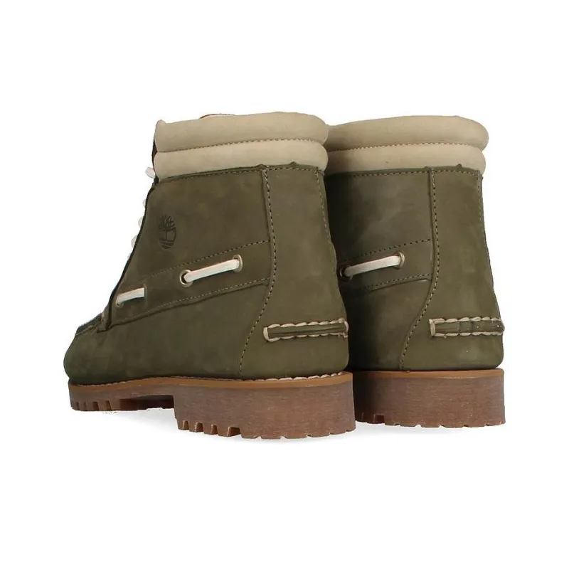 Timberland AUTHENTICS Collection Anti Slip Wear Resistant Mid Top Outdoor Shoes Men's Cyan-3