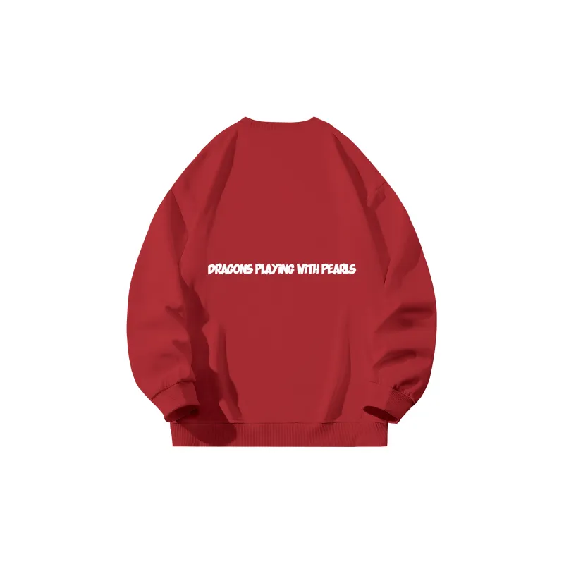BEENTRILL Sweatshirt Unisex Red Fleece Lined-1