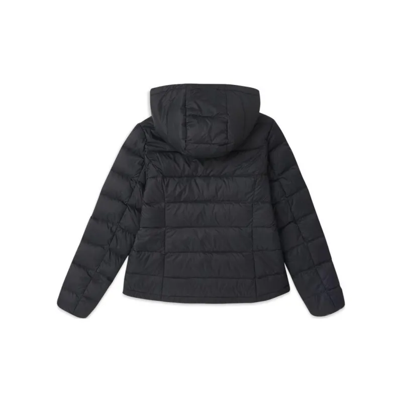 Skechers Outdoor Quilting Lightweight Cotton Down Jacket Women's Carbon Black-1