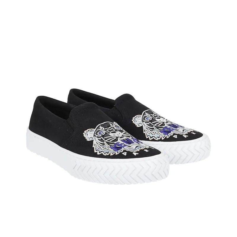 KENZO Takumi Takada Low Top Stylish Skateboarding Shoes Men's White Black-2