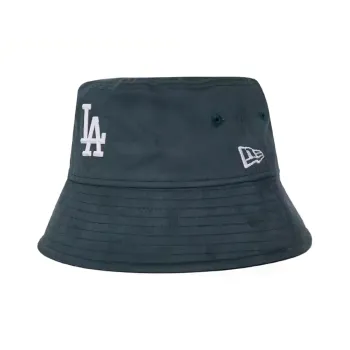 New Era Cotton Polyester Elastane Blend Bucket Hats Unisex Dark Green