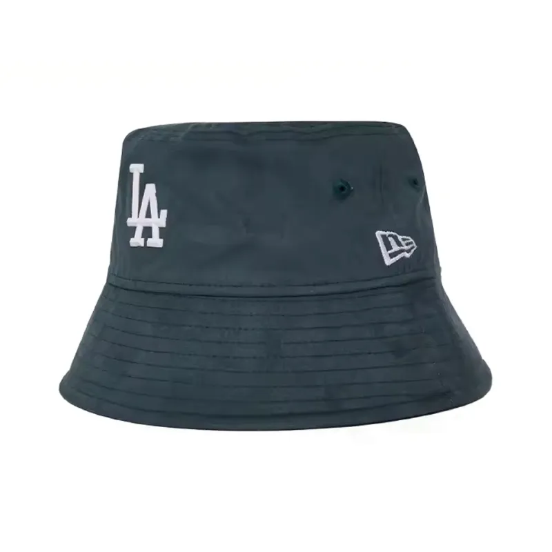 New Era Cotton Polyester Elastane Blend Bucket Hats Unisex Dark Green-0