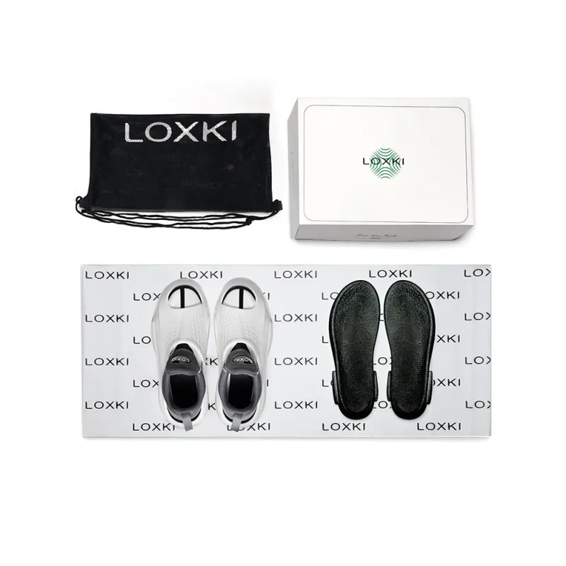 LOXKI Low Top Casual Shoes Unisex Black-11