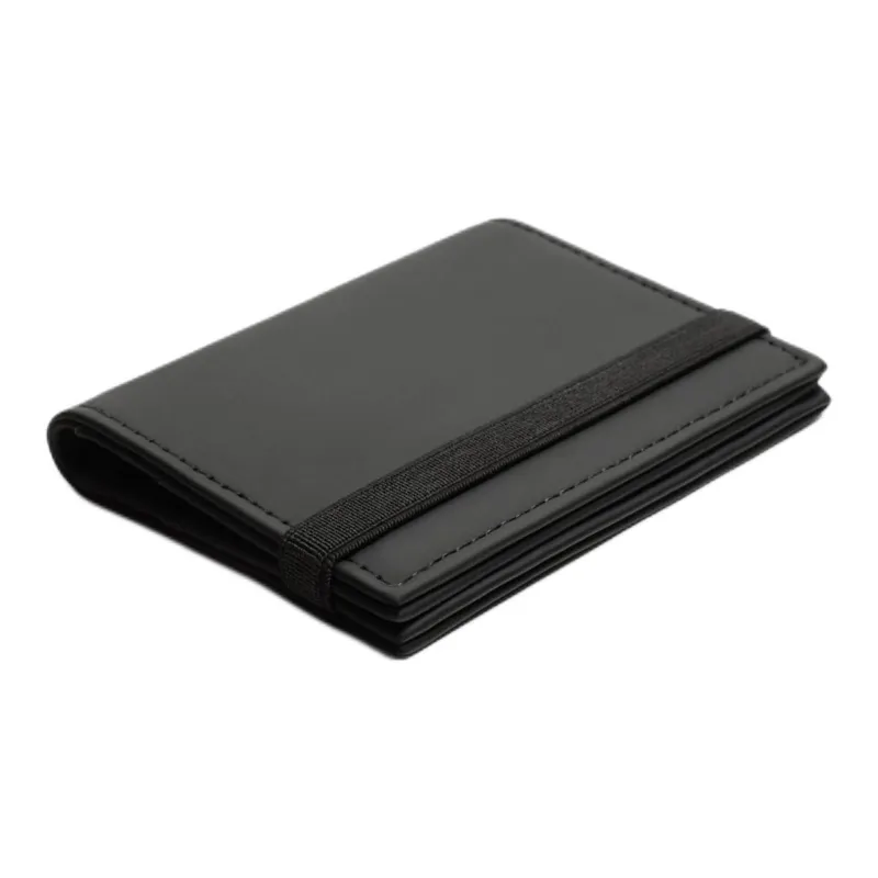ZARA PU Polyurethane Card Holder Men's Black-1
