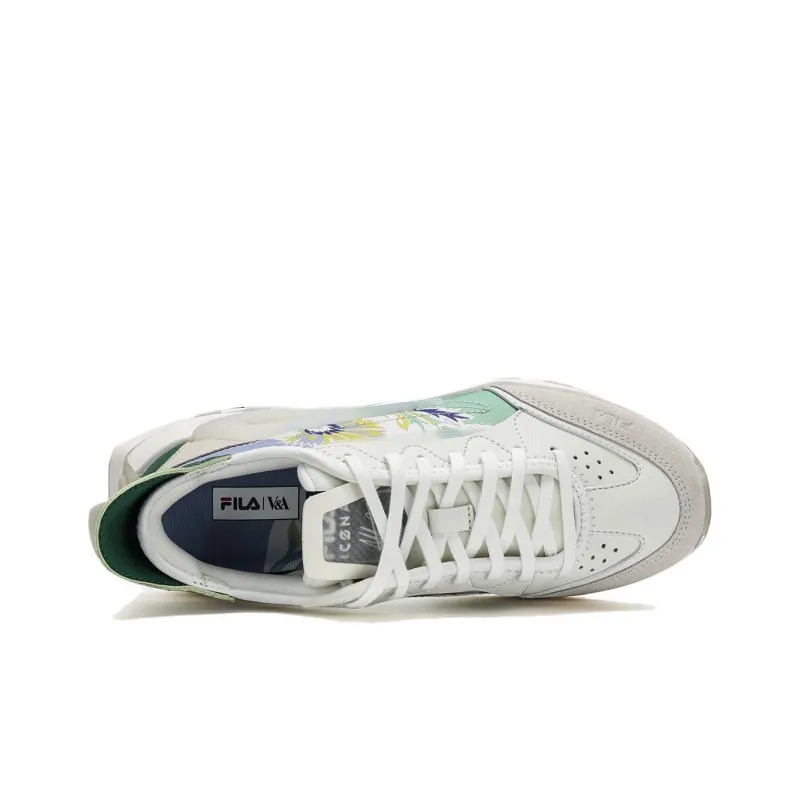 V&A x FILA KM MORGAN Durable Breathable Low Top Casual Running Shoes Women's Beige-4