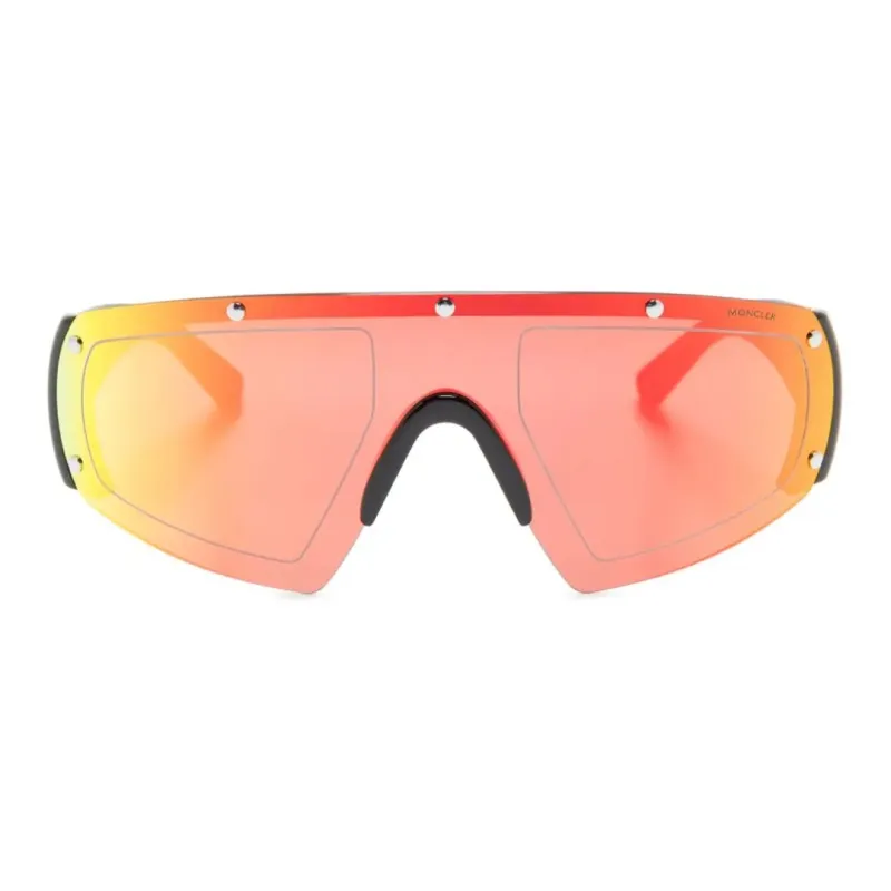 Moncler Shield frame Mirrored Sunglasses-1