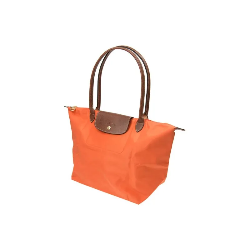 LONGCHAMP Le Pliage Canvas Dumpling Bag, Canvas Bag, Handbag, Shoulder Bag Tubas Women's Orange-1