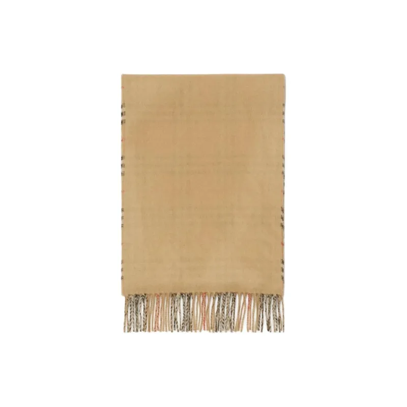 Burberry Checked Fringed Edge Scarf-1