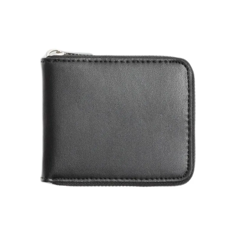 ZARA Polyurethane Wallet Men's Black-0