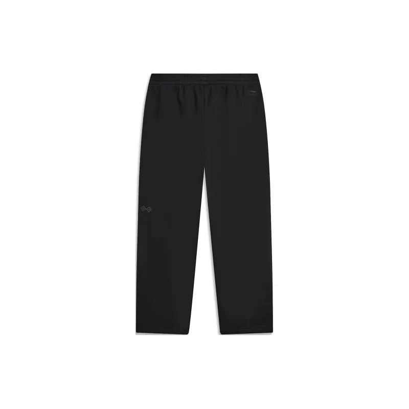 LiNing Sports Life Collection Knitted Sweatpants Men's Black-1