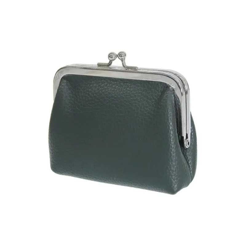 Vivienne Westwood Grain Leather Wallet Coin Purse Women's Green-3