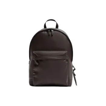 ZARA Polyurethane Backpack Men's Brown