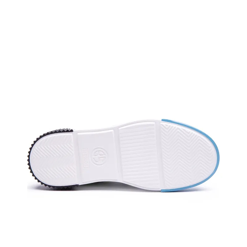 BLOCCO5 Low-Top Skateboard Shoes Unisex Blue White-4