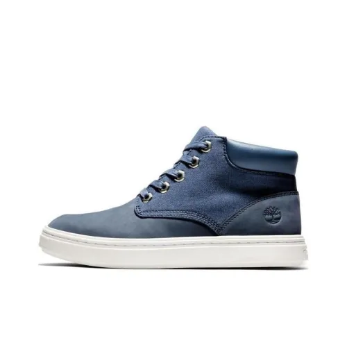 Timberland Lightweight And Wear-resistant Mid-Top Skateboard Shoes Women's Denim Blue