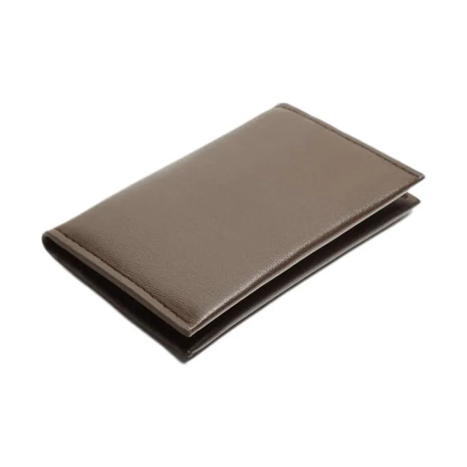 ZARA Polyurethane Card Holder Men's Brown-1