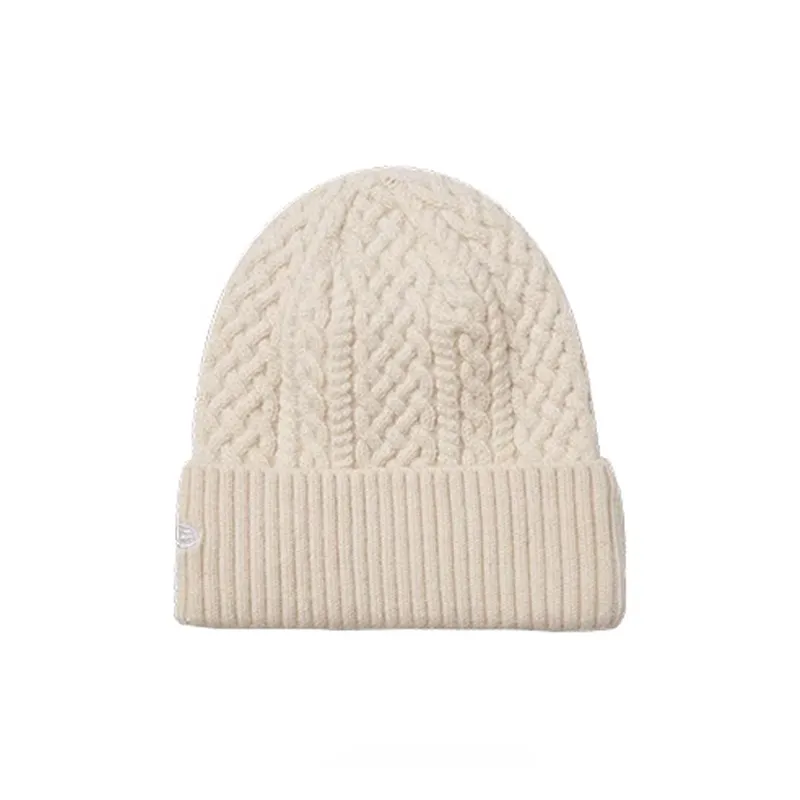 New Era Polyester Polyamide Acrylic Sheep Wool Beanies Unisex White-1