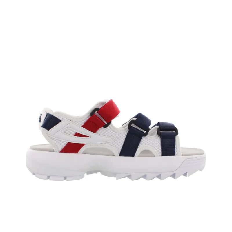 FILA Women's Disruptor Sandal 'White Navy Red'-1