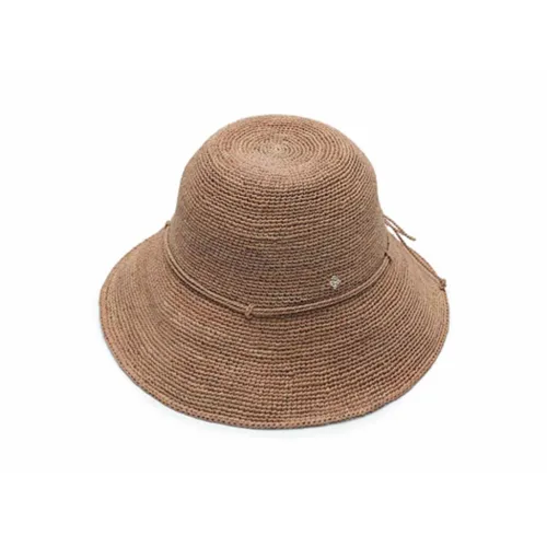 HELEN KAMINSKI Raffia Neoprene Bucket Hats Women's Beige